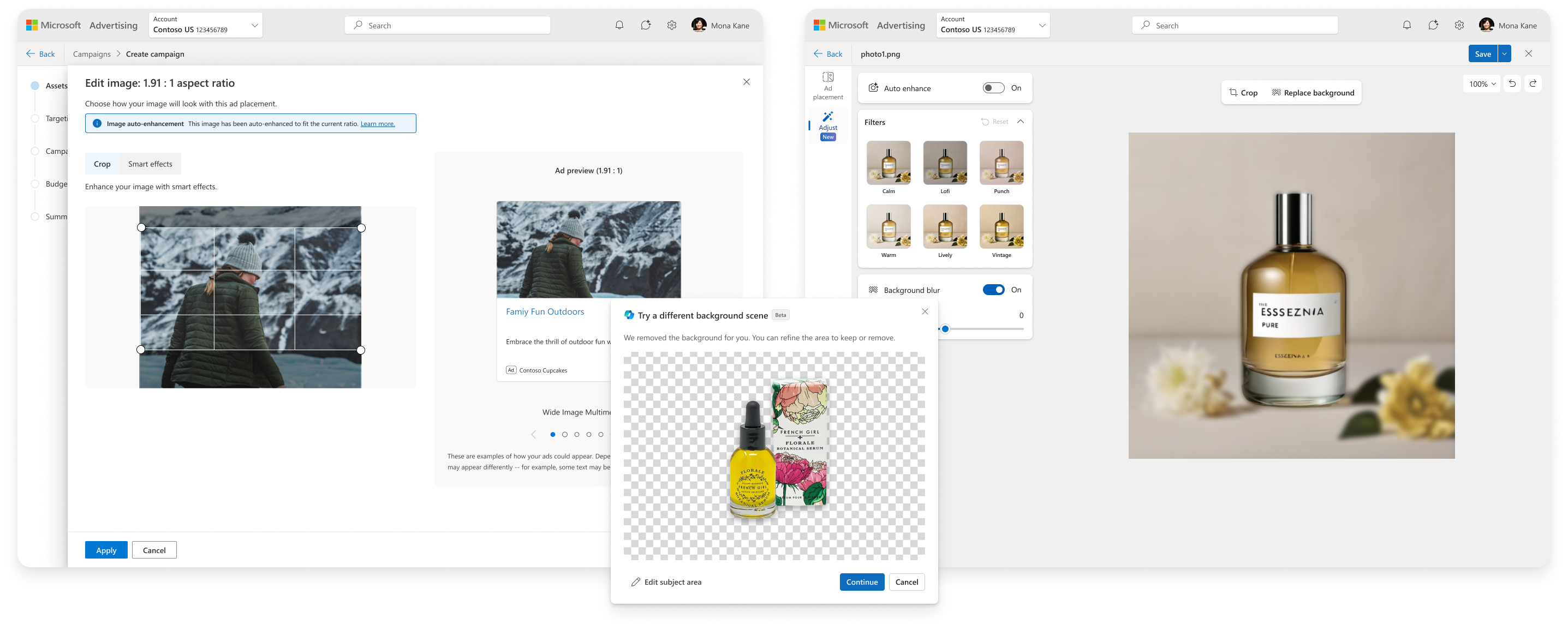 screenshots of existing frameworks