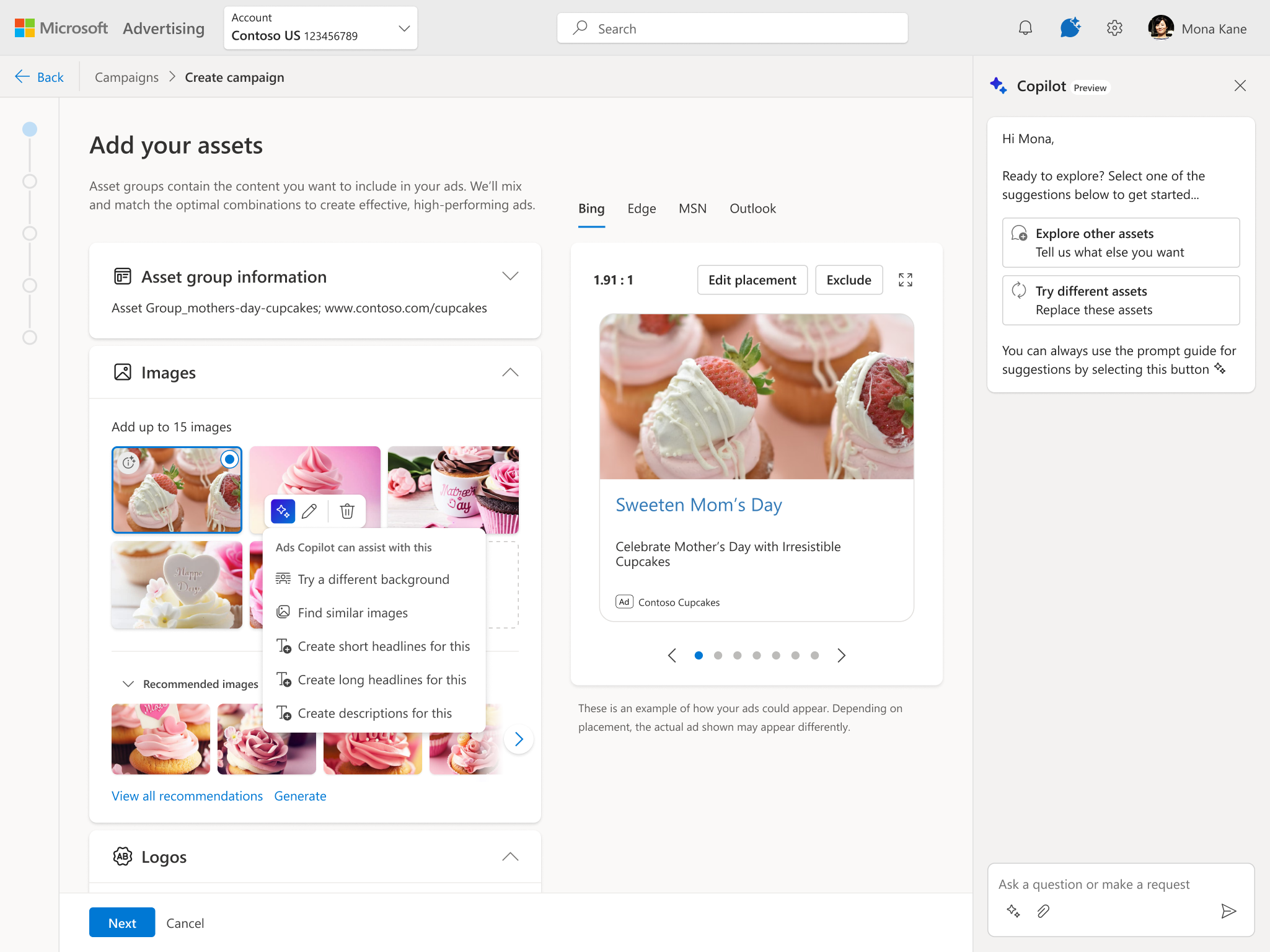 inline recommendations