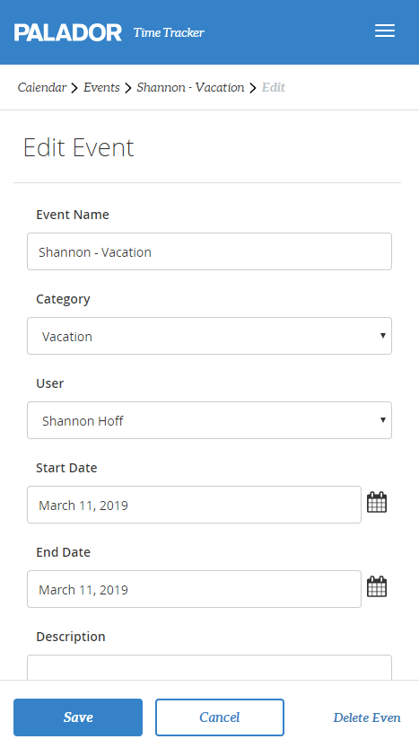 project details