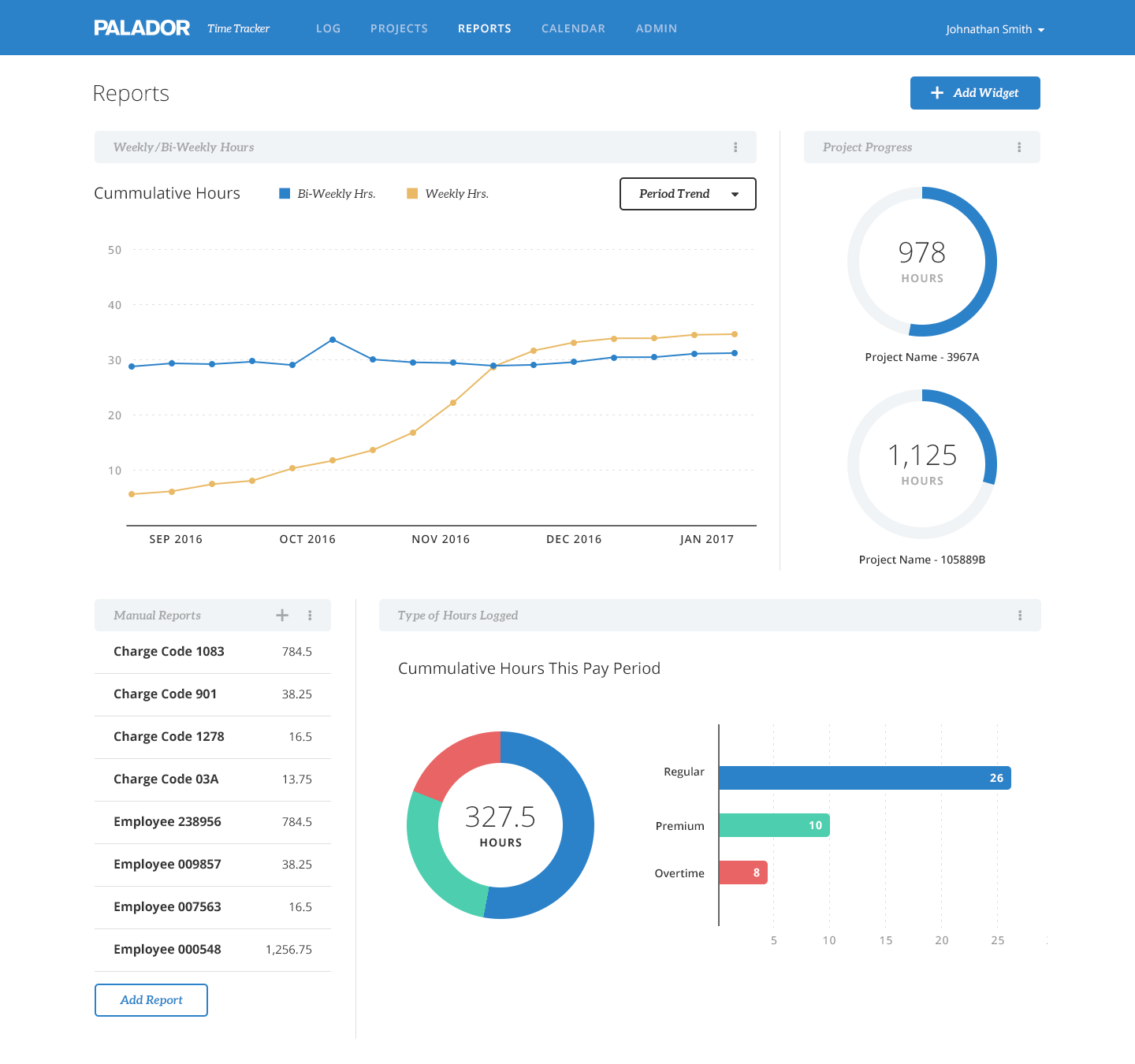 projects page